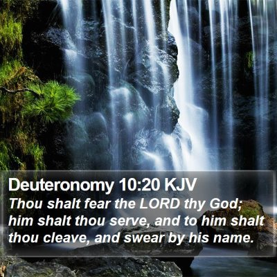 Deuteronomy 10:20 KJV Bible Verse Image