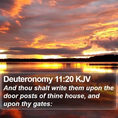 Deuteronomy 11:20 KJV Bible Verse Image