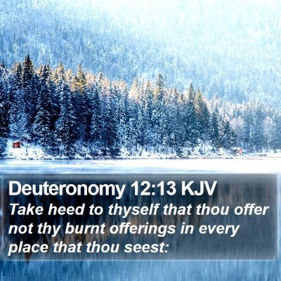 Deuteronomy 12:13 KJV Bible Verse Image