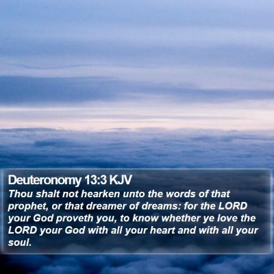 Deuteronomy 13:3 KJV Bible Verse Image