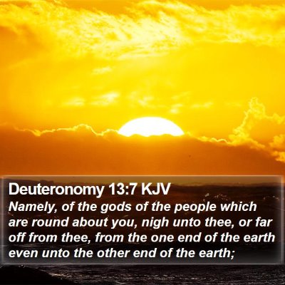 Deuteronomy 13:7 KJV Bible Verse Image