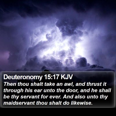 Deuteronomy 15:17 KJV Bible Verse Image