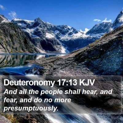 Deuteronomy 17:13 KJV Bible Verse Image