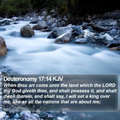 Deuteronomy 17:14 KJV Bible Verse Image