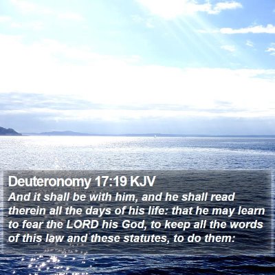 Deuteronomy 17:19 KJV Bible Verse Image