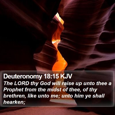 Deuteronomy 18:15 KJV Bible Verse Image