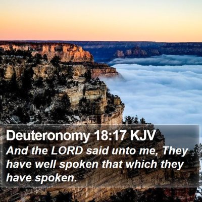 Deuteronomy 18:17 KJV Bible Verse Image