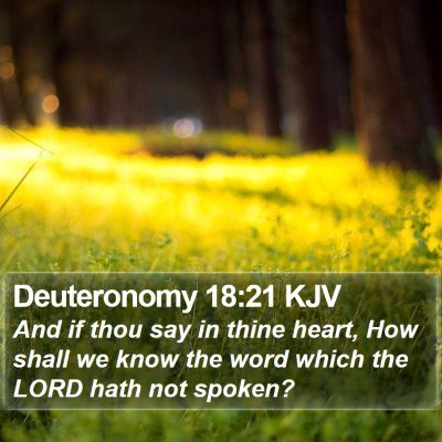 Deuteronomy 18:21 KJV Bible Verse Image