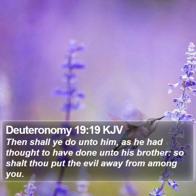 Deuteronomy 19:19 KJV Bible Verse Image
