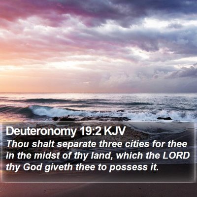 Deuteronomy 19:2 KJV Bible Verse Image