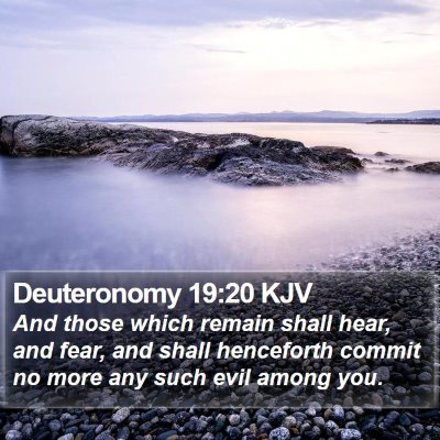 Deuteronomy 19:20 KJV Bible Verse Image