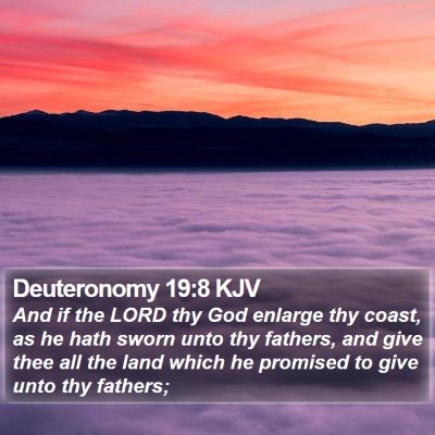 Deuteronomy 19:8 KJV Bible Verse Image