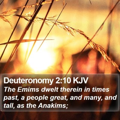 Deuteronomy 2:10 KJV Bible Verse Image