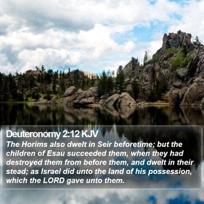 Deuteronomy 2:12 KJV Bible Verse Image