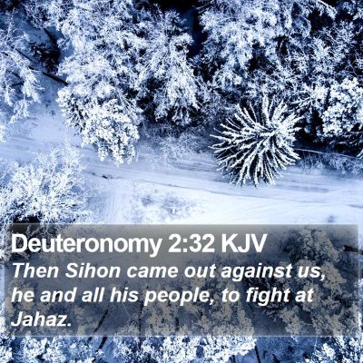 Deuteronomy 2:32 KJV Bible Verse Image