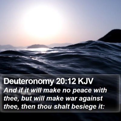 Deuteronomy 20:12 KJV Bible Verse Image