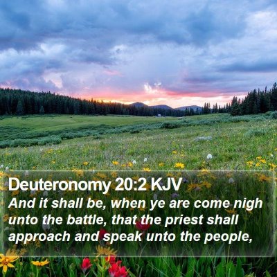 Deuteronomy 20:2 KJV Bible Verse Image