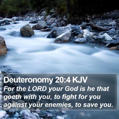 Deuteronomy 20:4 KJV Bible Verse Image
