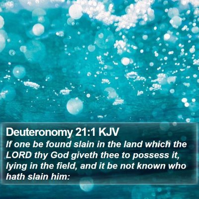 Deuteronomy 21:1 KJV Bible Verse Image