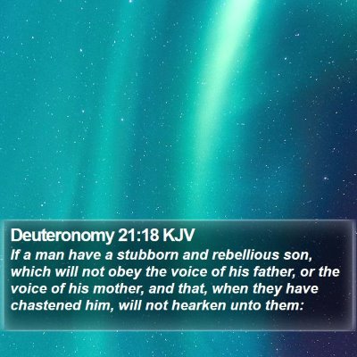 Deuteronomy 21:18 KJV Bible Verse Image