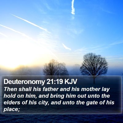 Deuteronomy 21:19 KJV Bible Verse Image