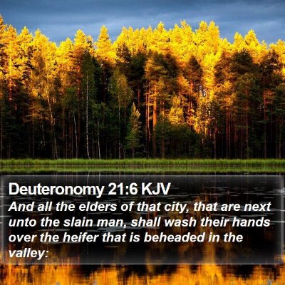 Deuteronomy 21:6 KJV Bible Verse Image