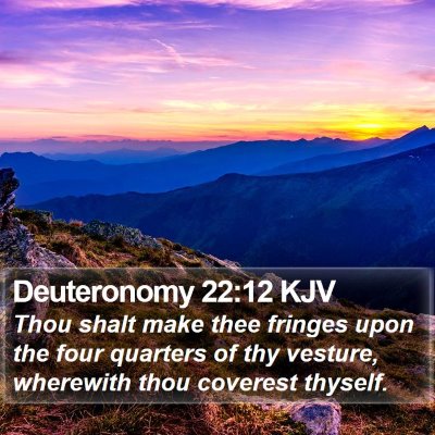Deuteronomy 22:12 KJV Bible Verse Image