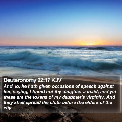 Deuteronomy 22:17 KJV Bible Verse Image