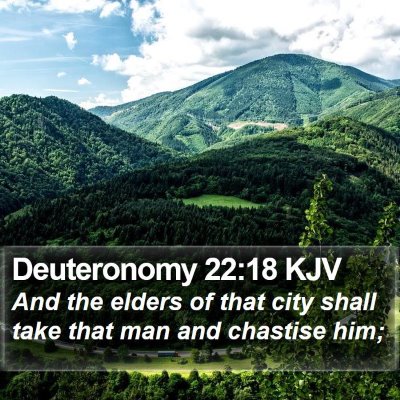 Deuteronomy 22:18 KJV Bible Verse Image