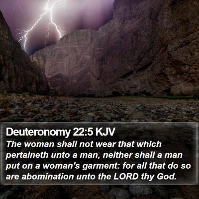 Deuteronomy 22:5 KJV Bible Verse Image