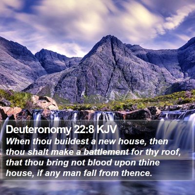 Deuteronomy 22:8 KJV Bible Verse Image