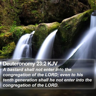 Deuteronomy 23:2 KJV Bible Verse Image