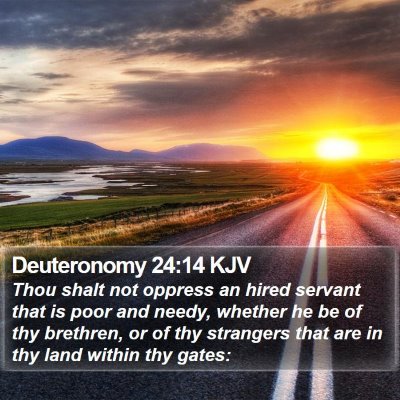 Deuteronomy 24:14 KJV Bible Verse Image