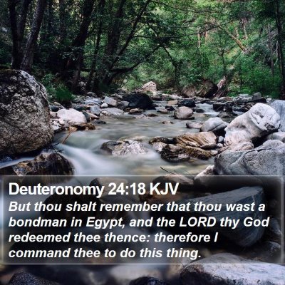 Deuteronomy 24:18 KJV Bible Verse Image