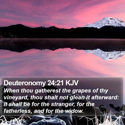 Deuteronomy 24:21 KJV Bible Verse Image