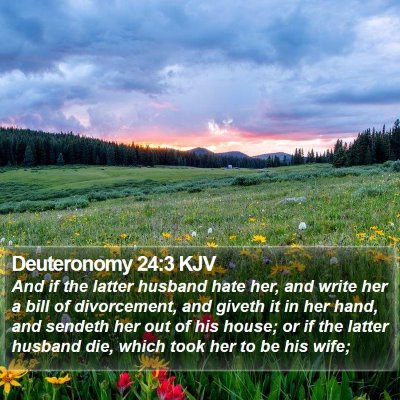 Deuteronomy 24:3 KJV Bible Verse Image