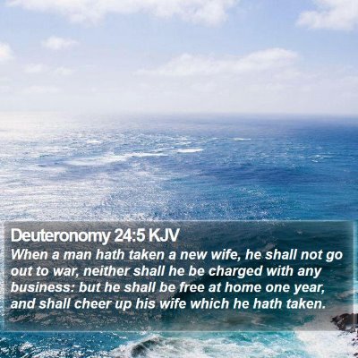 Deuteronomy 24:5 KJV Bible Verse Image