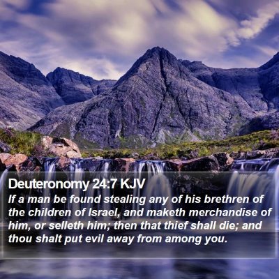 Deuteronomy 24:7 KJV Bible Verse Image