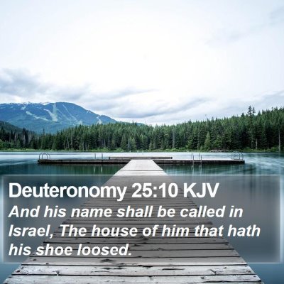 Deuteronomy 25:10 KJV Bible Verse Image
