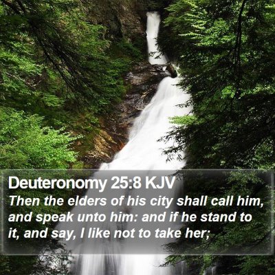 Deuteronomy 25:8 KJV Bible Verse Image