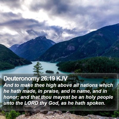 Deuteronomy 26:19 KJV Bible Verse Image