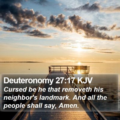 Deuteronomy 27:17 KJV Bible Verse Image