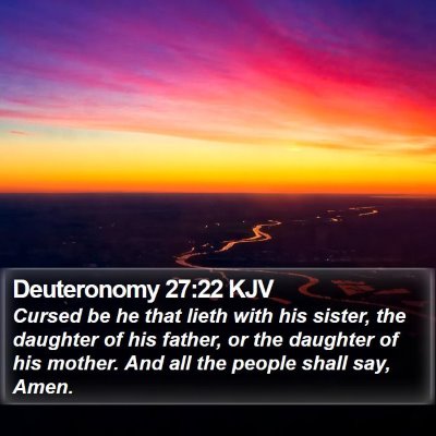Deuteronomy 27:22 KJV Bible Verse Image