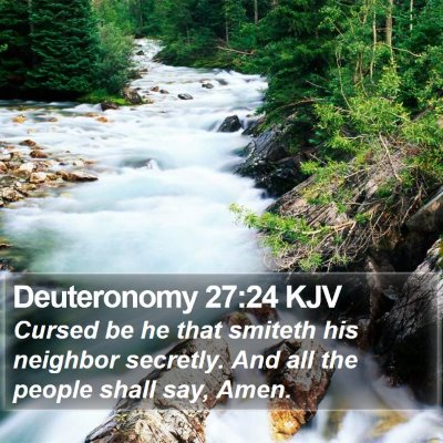 Deuteronomy 27:24 KJV Bible Verse Image