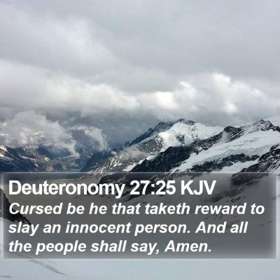 Deuteronomy 27:25 KJV Bible Verse Image
