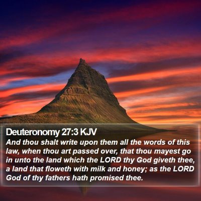 Deuteronomy 27:3 KJV Bible Verse Image