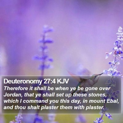 Deuteronomy 27:4 KJV Bible Verse Image