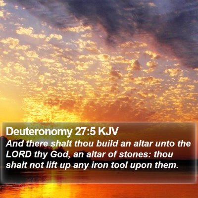 Deuteronomy 27:5 KJV Bible Verse Image