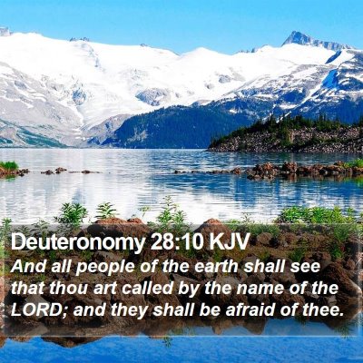Deuteronomy 28:10 KJV Bible Verse Image