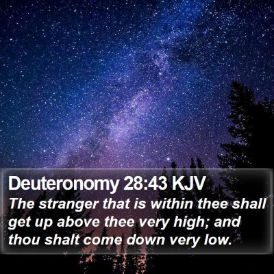 Deuteronomy 28:43 KJV Bible Verse Image